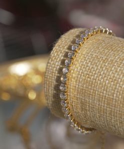 Radiant Triple A Zircon Tennis Bracelet – 18kt Gold-Plated